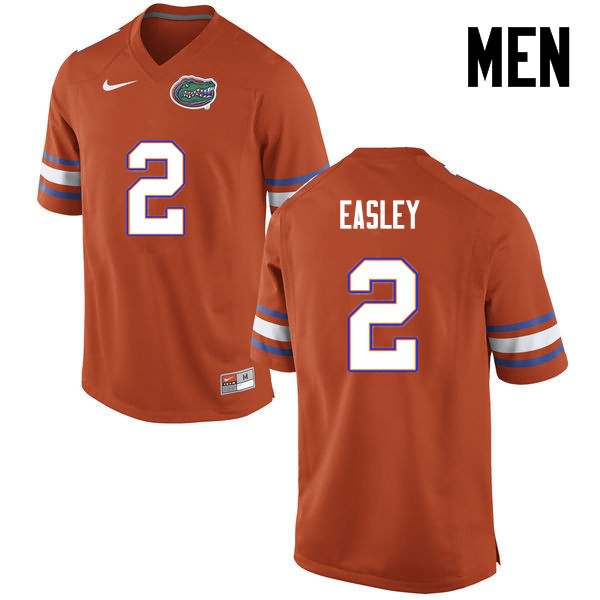 NCAA Florida Gators Dominique Easley Men's #2 Nike Orange Stitched Authentic College Football Jersey PYG7064CA